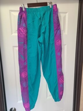 Vintage L.A. Gear Teal & Purple Track Pants